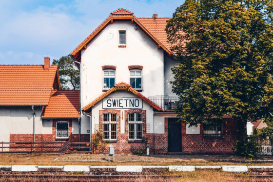 Muzealna stacja Świętno - budynek dworca