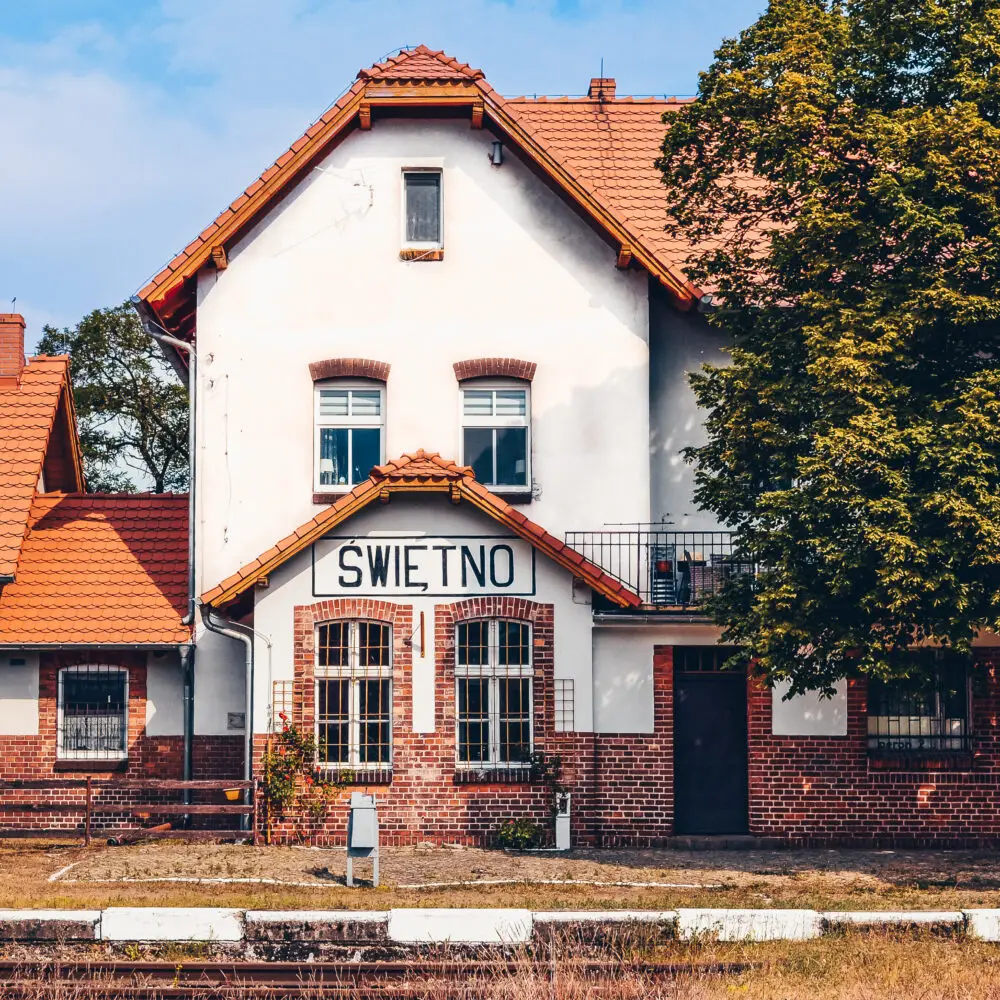 Muzealna stacja Świętno - budynek dworca